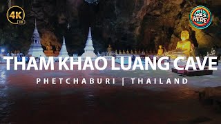 Tham Khao Luang Cave Walking Tour. Phetchaburi, Thailand 4K