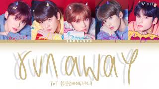 Run Away 9와 4번의 3승강장에사 너를 기다려 TXT ( 투모로바이투게더 color coded lyrics)