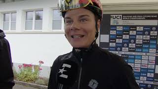 Lotte Kopecky - Interview at the start - World Championships Road Race (Zürich) 2024