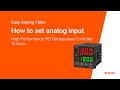 Autonics Tutorial : How to set analog input(TK Series)