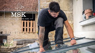 MSK Chantiers | Installation d'une toiture en verre profilés Jansen | Métallerie Serrurerie Kopko