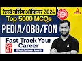 Railway Nursing Officer 2024 | RRB Nursing PEDIA/OBG/FON MCQ | By SI Ashwani Sir