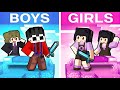 BOYS vs GIRLS Bedwars In Minecraft!