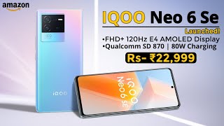 Iqoo Neo 6 Se China Launch Event🔥Iqoo Neo Se Launch Date In India, Price, Specs, AMOLED, SD 870, 80W