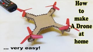 How to make a Drone (Helicopter) at home very easy