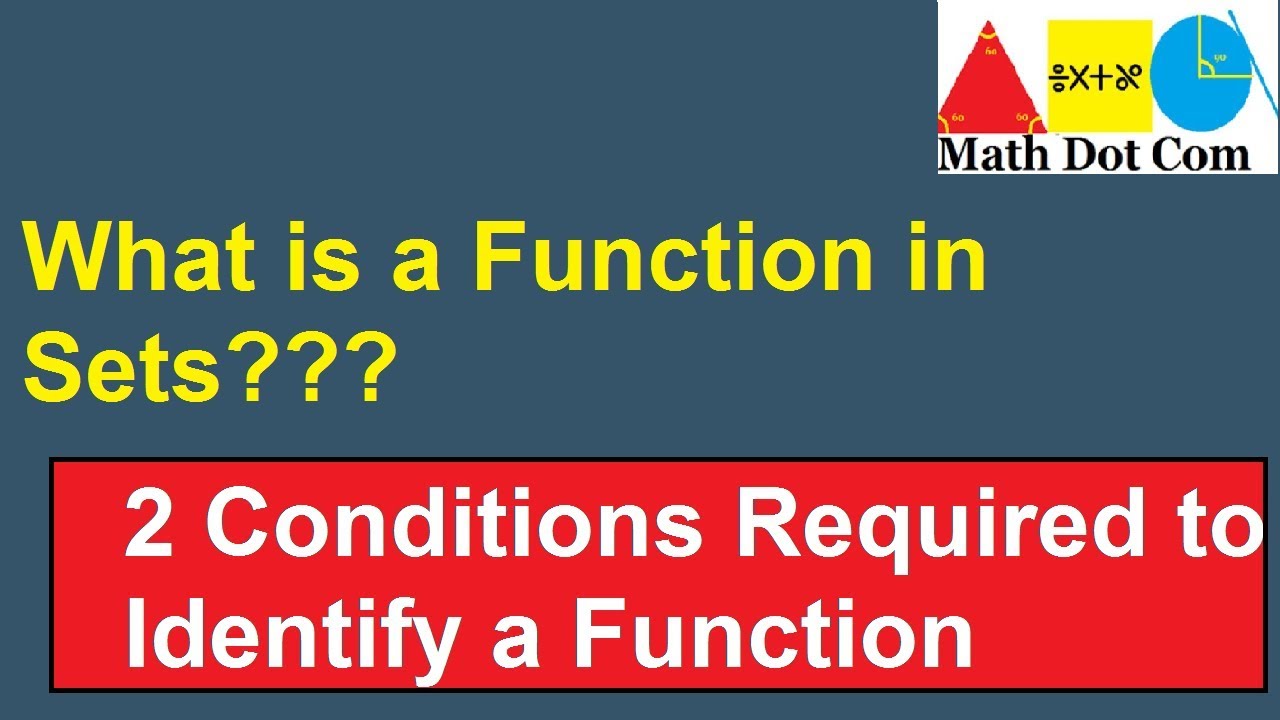 What Is A Function In Sets | Relations And Functions | Math Dot Com ...