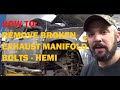 Removing Broken Exhaust Manifold Bolts - Hemi Dodge Ram