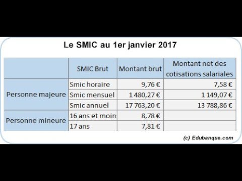 Le Salaire Minimum En France- SMIC - YouTube