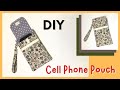 DIY Cell Phone Pouch Tutorial | Cara Membuat Dompet HP dari Kain Perca