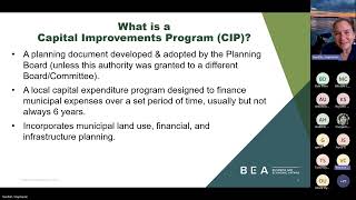 Recipe for CIP: How to start and utilize a Capital Improvements Program - PLAN webinar recording