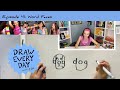 Word Faces / Draw Every Day with JJK, ep. 41