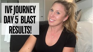 IVF Journey  Day 5 Embryo Results! How many blast do I have?