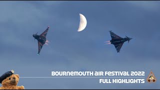 FULL AIR SHOW: Bournemouth Air Festival 2022 | Feat. Four Typhoon Displays, B52, BBMF, Hawker Fury