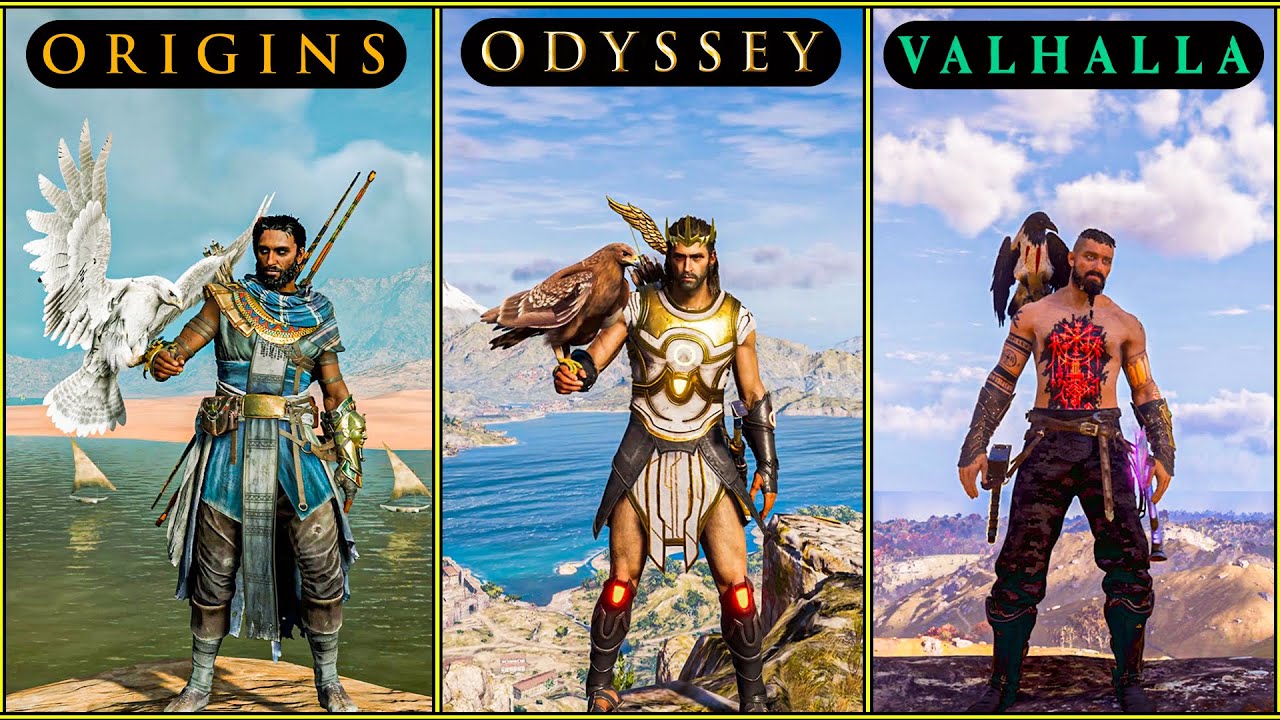 Assassin's Creed Origins Vs AC Odyssey Vs AC Valhalla - Which Game Is ...