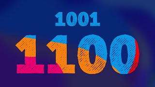 ClevKid | Counting 1001-1100 | Learn to count to 1100 Numbers for Kids, Toddlers & Preschool