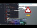 ASMR Programming - Coding Warning Button Hover UI - No Talking