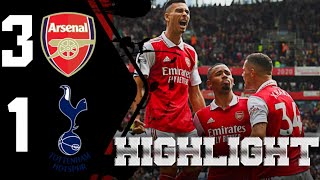 Arsenal vs Tottenham tadi malam || premier league highlights 2022