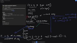 Leetcode 128 - Longest Consecutive Sequence - Python (Hashmap)
