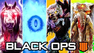 Beating EVERY BLACK OPS 4 ZOMBIES EASTER EGG in one video... (Chaos)