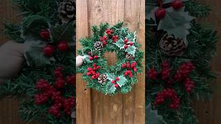 Our artificial Spruce and Pinecone Christmas wreath. #christmas #christmasdecor #xmas #xmasdecor