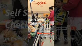 GROCERY SHOPPING 🛍🛒| Experiencing SELF-SERVE CHECK OUT with the CONVEYOR BELT at COLES supermarket 🤩