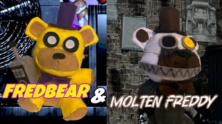 Fredbear \u0026 molten Freddy custom plush review