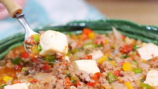 Cách làm đậu hũ non sốt thịt bằm cà chua ngon tốn cơm | Cook béo
