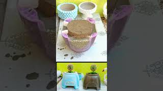 cement pot idea #cementcraft #diy #shortvideo