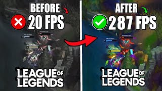 🔧 LEAGUE OF LEGENDS: HOW TO BOOST FPS AND FIX FPS DROPS / STUTTER 🔥 | Low-End PC ✔️