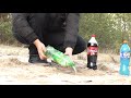 Experiment Coca Cola, Fanta, Sprite, and other Sodas vs Mentos in different Holes Underground