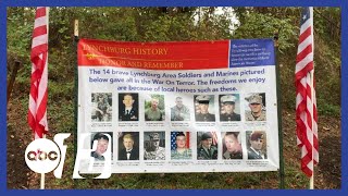 Virginia community gathers to dedicate memorial to local veterans who died in the War on Terror
