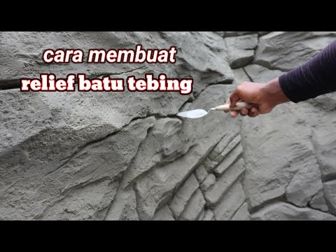 Cara Membuat Relief Batu Tebing #artificialrock - YouTube