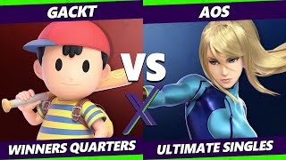 S@X 453 Winners Quarters - Gackt (Ness) Vs. AoS (ZSS) Smash Ultimate - SSBU