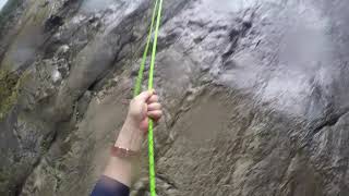 First rappel in Matacanes