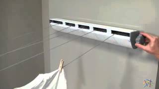 Household Essentials 5-Line Retractable Indoor/Outdoor Clothes Dryer - 34 ft. - Product Review Video