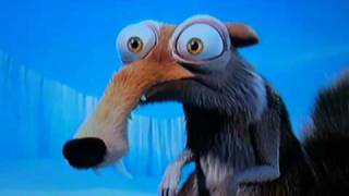 Ice age 3 Scrat Flids out after loosing his nut