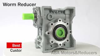 How does a NMRV worm gear reducer work?