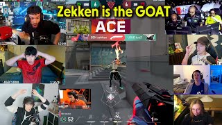 Valorant Streamers React to Zekken's Unbelievable 1v4 ACE Against LOUD in VCT Americas Kickoff