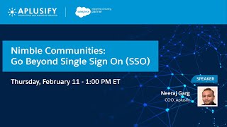 Nimble Communities: Go Beyond Single Sign On (SSO)