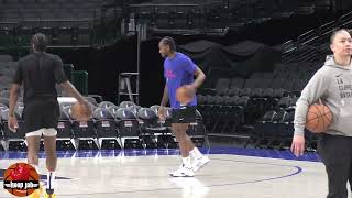 Kawhi Leonard Shooting Workout At Clippers Practice In Dallas Ahead of Game 3.