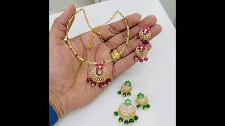 Beatiful one gram gold kanti jewlery / For bookings 9573928125