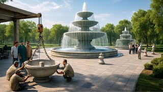 Amazing Traditional Fountain Construction Skills