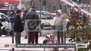 Milano, omicidio al bar, titolare ucciso a colpi di pistola - Ore 14 del 19/12/2022