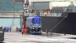 2015.9.1 SWERTIA 史威輪 桃園機場捷運普通車 運抵臺北港 東二碼頭