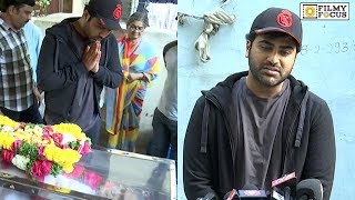 Hero Sharwanand Gets Emotional | Pasupuleti Rama Rao - Filmyfocus.com