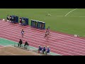 男子100m予選1組　u20日本選手権r01