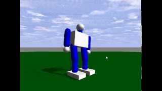 ODE(open dynamics engine) sample robot test