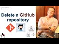 delete a GitHub repository example