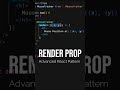 React Render Props Explained: Reusable UI Patterns | Advanced React Pattern