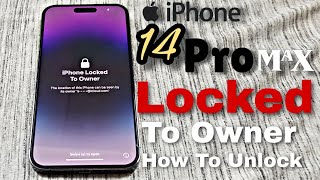 iPhone 14 Pro Max Locked To Owner How To Unlock iPhone ( Icloud Bypass Activation lock ) iOS 2023